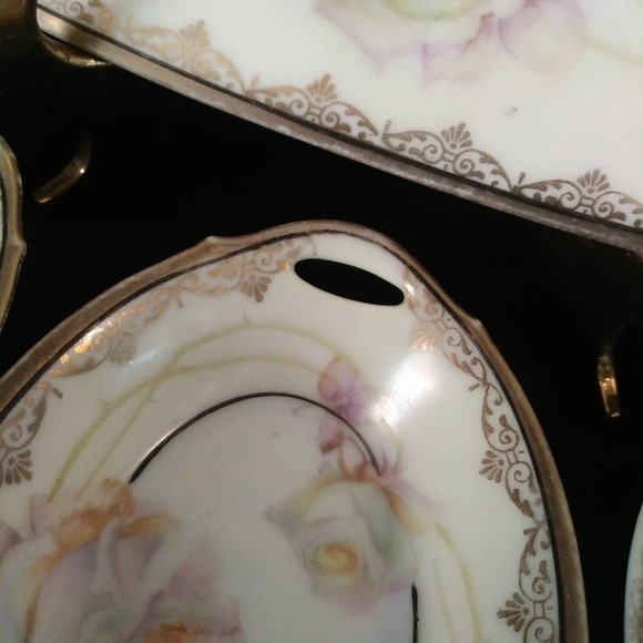 6 Pc Antique Bavarian Serving Set 1910 L.D.B.Co Prince Regent - Picture 3 of 16